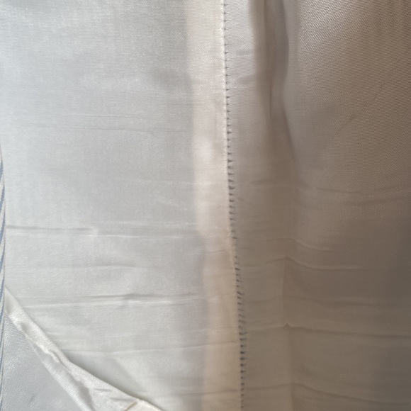 Brook Brothers Blue and White Striped Pencil Skirt - Picture 5 of 9